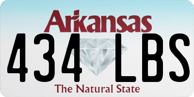 AR license plate 434LBS