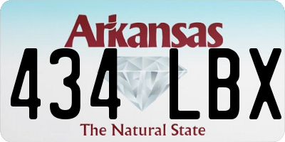AR license plate 434LBX