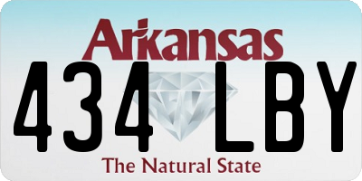 AR license plate 434LBY