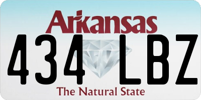 AR license plate 434LBZ
