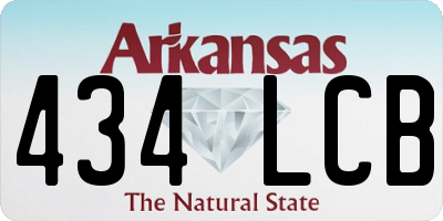 AR license plate 434LCB