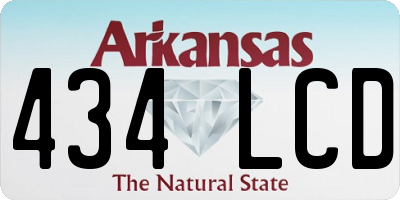 AR license plate 434LCD
