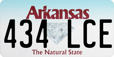 AR license plate 434LCE