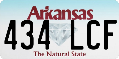 AR license plate 434LCF