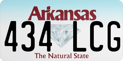 AR license plate 434LCG
