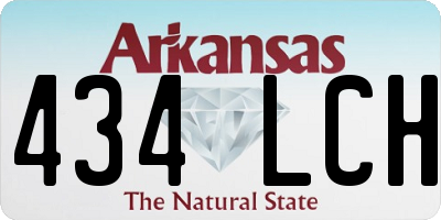 AR license plate 434LCH
