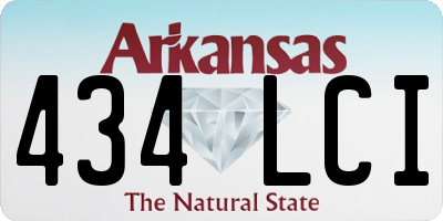 AR license plate 434LCI