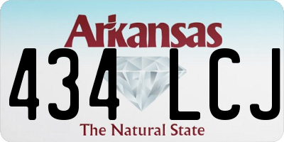 AR license plate 434LCJ