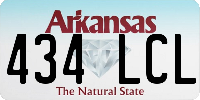 AR license plate 434LCL