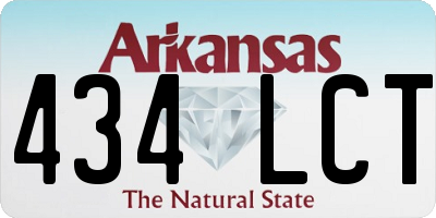 AR license plate 434LCT