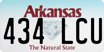 AR license plate 434LCU