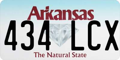 AR license plate 434LCX