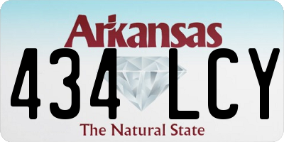 AR license plate 434LCY