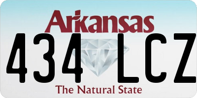 AR license plate 434LCZ