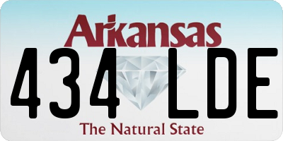 AR license plate 434LDE