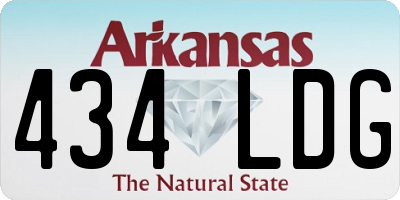 AR license plate 434LDG