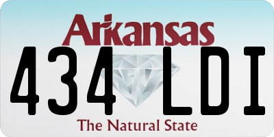 AR license plate 434LDI