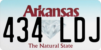 AR license plate 434LDJ