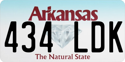 AR license plate 434LDK