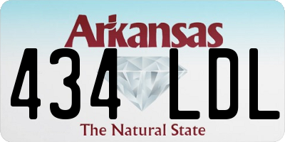 AR license plate 434LDL