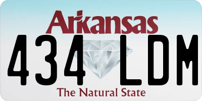 AR license plate 434LDM