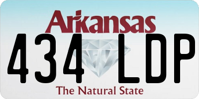 AR license plate 434LDP