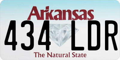 AR license plate 434LDR
