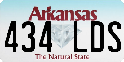 AR license plate 434LDS