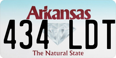 AR license plate 434LDT