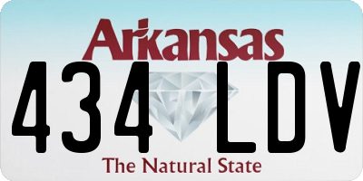 AR license plate 434LDV