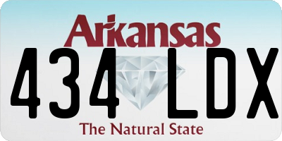 AR license plate 434LDX