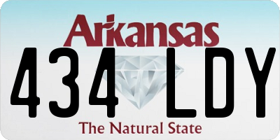 AR license plate 434LDY