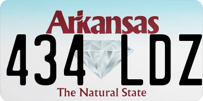 AR license plate 434LDZ