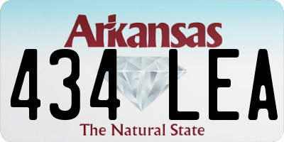 AR license plate 434LEA