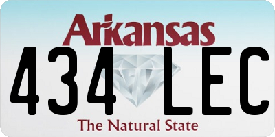 AR license plate 434LEC
