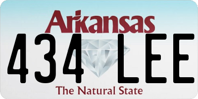 AR license plate 434LEE