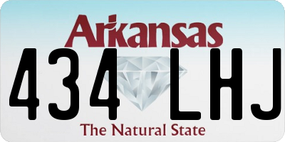 AR license plate 434LHJ