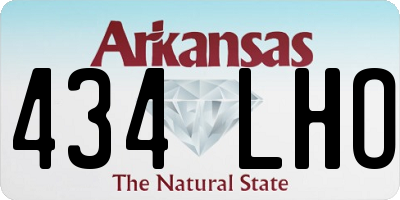 AR license plate 434LHO