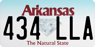 AR license plate 434LLA