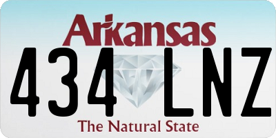 AR license plate 434LNZ