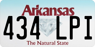 AR license plate 434LPI