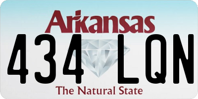 AR license plate 434LQN
