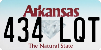AR license plate 434LQT
