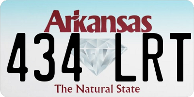 AR license plate 434LRT