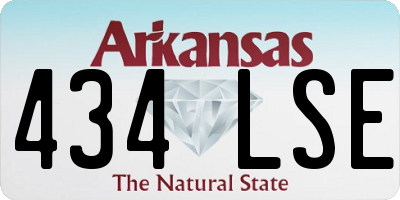 AR license plate 434LSE