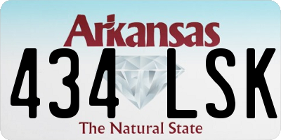 AR license plate 434LSK