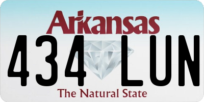 AR license plate 434LUN