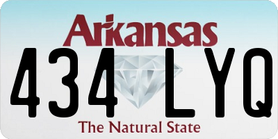 AR license plate 434LYQ