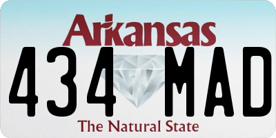 AR license plate 434MAD