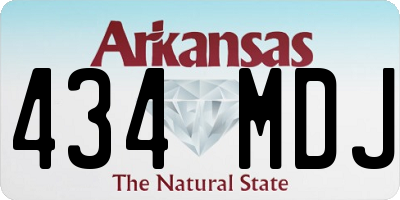 AR license plate 434MDJ